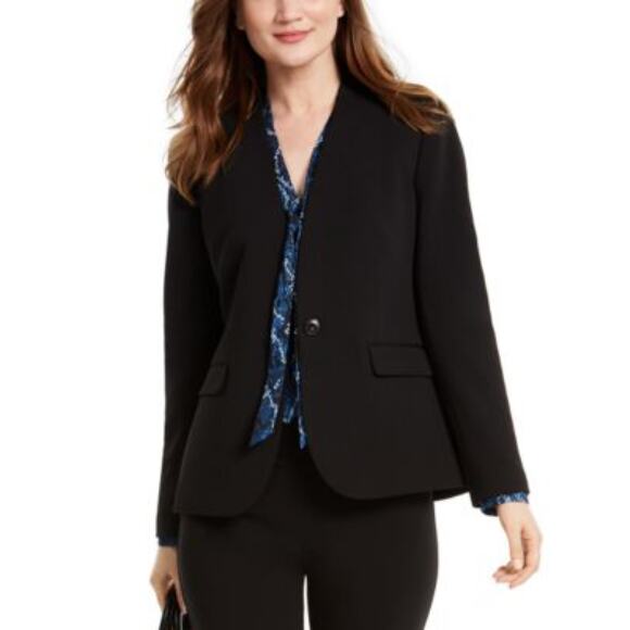 Nine West Jackets & Blazers - NWT Nine West Women's Single Button Blazer Black Size 4 Business Career Office